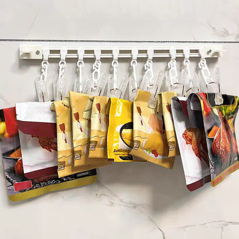 No-Drill  Slidable Track Organizer Hooks