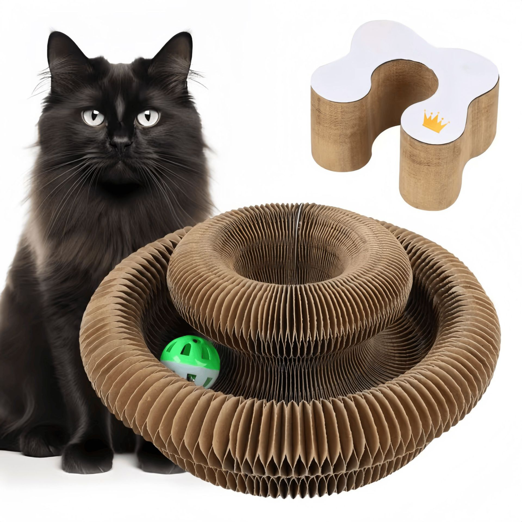 Magic Cat Scratch Organ Board Cat Toy – Fun Ball & Corrugated Claw Climbing Frame