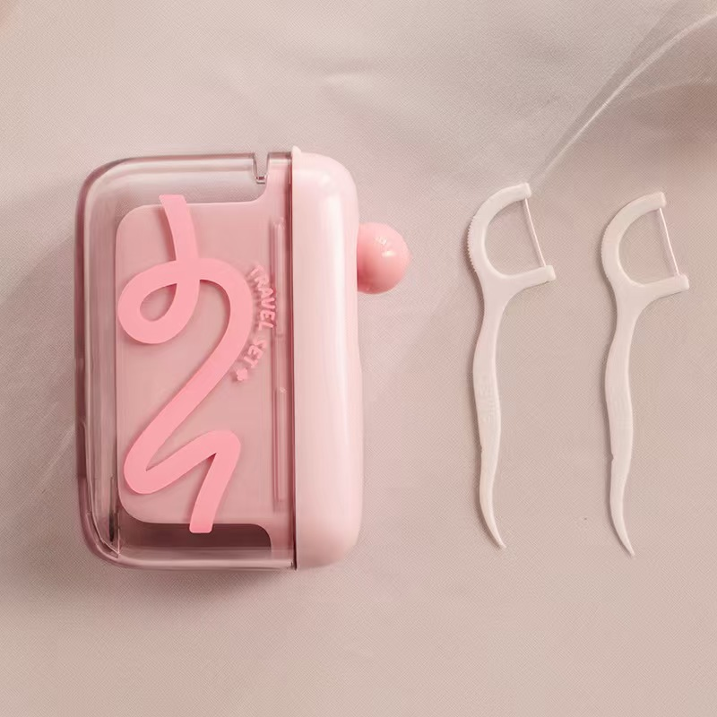 Travel-sized Automatic Pop-Up Dental Floss Box✨