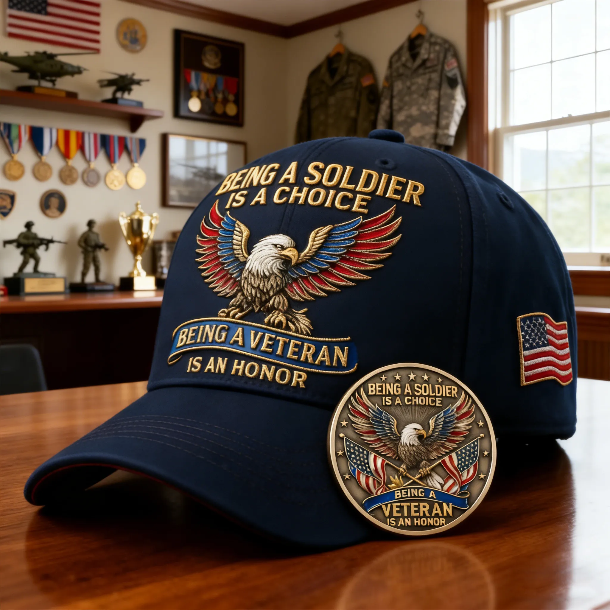 🦅 “Being a Soldier, Being a Veteran”  Commemorative Cap