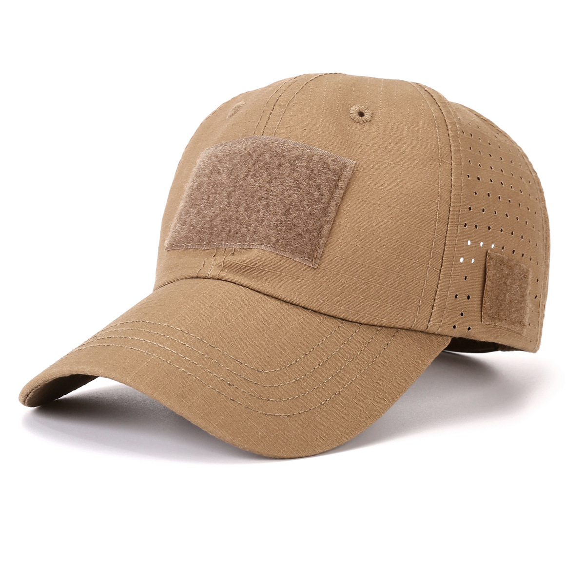 Tactical Baseball Cap with Patch — Breathable Ripstop Hat, Adjustable Fit, Hook & Loop Panels.