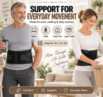 Breathable Posture Corrector - Back Pain Relief & Tummy Control