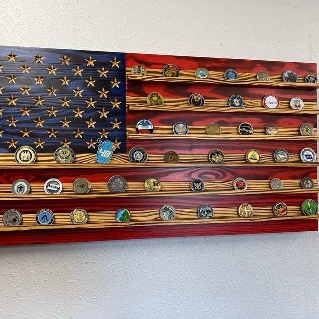 🇺🇸 Veterans Day Early Sale 79%Off🔥Challenge Coin Display Rack Holder