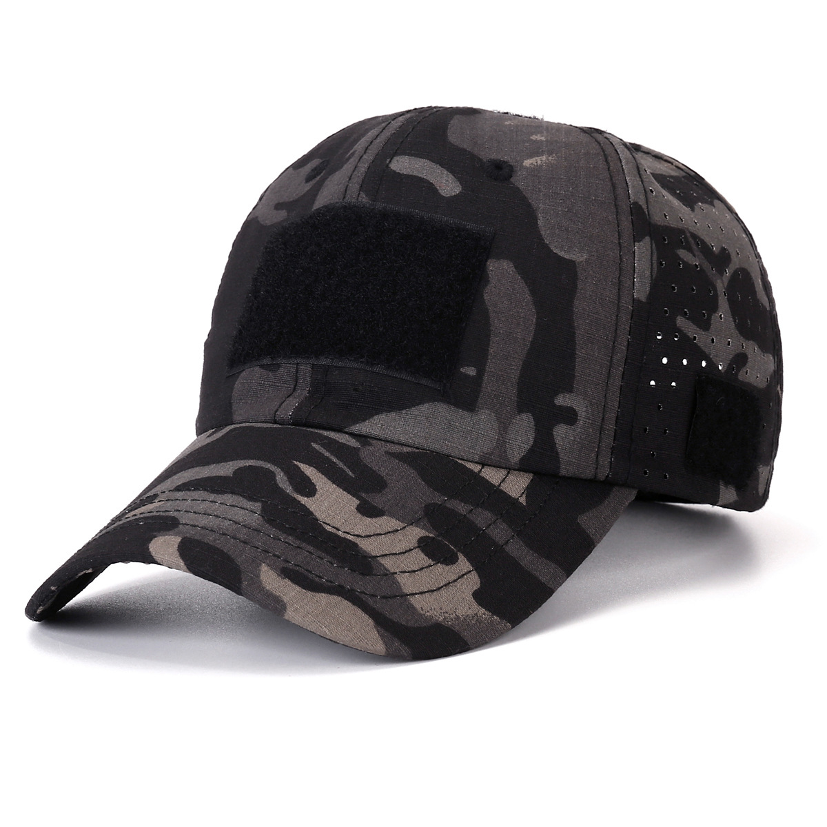 Tactical Baseball Cap with Patch — Breathable Ripstop Hat, Adjustable Fit, Hook & Loop Panels.