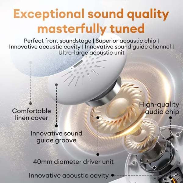 NEW YEAR SALE🎉 Ultra-Thin Bluetooth Pillow Speaker with Bluetooth 6.0 - Bone Conduction Technology