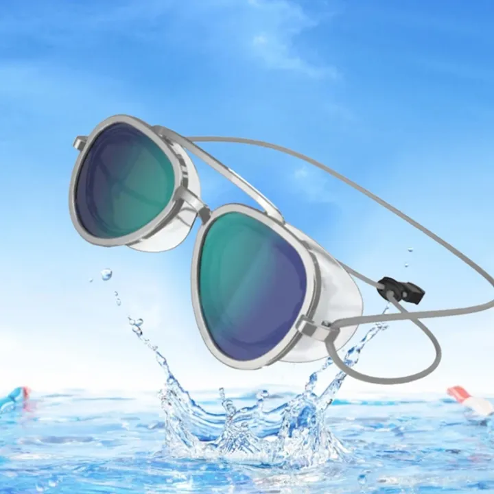 Premium Aviator Swim GogglesAnti-Leak Wide View Training Mask