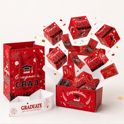 Surprise Pop-Up Gift Box for Graduation & Birthdays