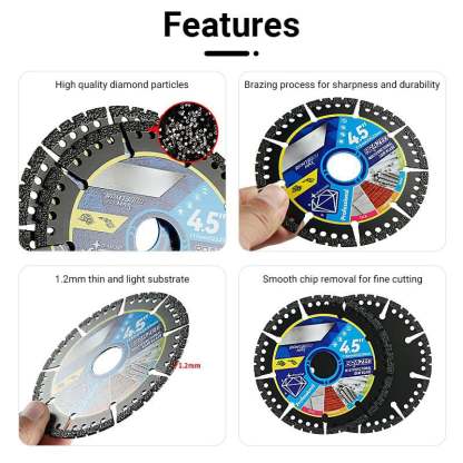 🛠️✨4.5" Multi-Material Diamond Blade - Zero Compromise, Max Durability
