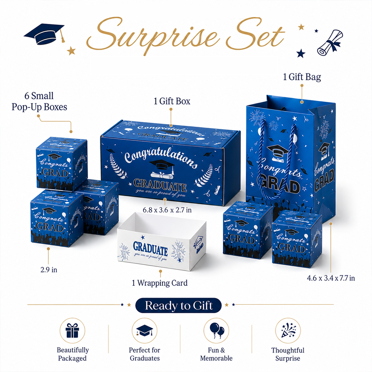 Surprise Pop-Up Gift Box for Graduation & Birthdays