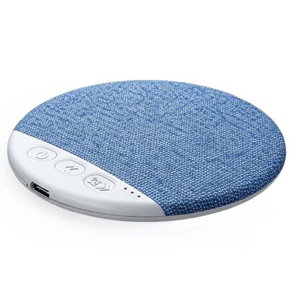 Ultra-Thin Bluetooth Pillow Speaker with Blue