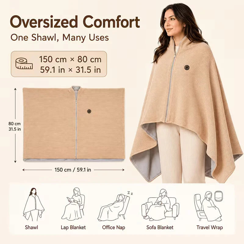 ✨ 50% OFF ENDS TODAY! 🔥 Wearable Heated Shawl