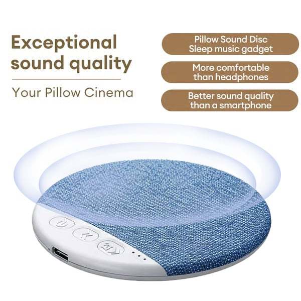 NEW YEAR SALE🎉 Ultra-Thin Bluetooth Pillow Speaker with Bluetooth 6.0 - Bone Conduction Technology