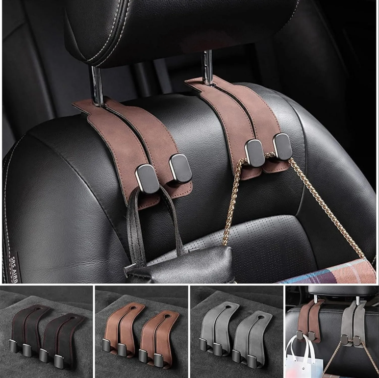 FLASH SALE 50% OFF - Car Seat Back Storage Hook - Double Hook Holder for Convenient Storage