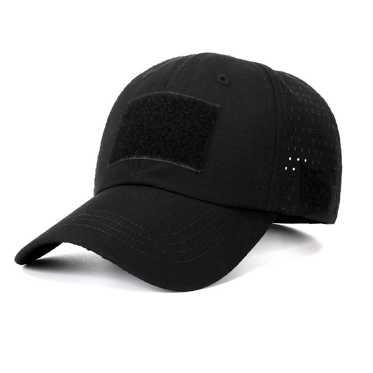 Tactical Baseball Cap with Patch — Breathable Ripstop Hat, Adjustable Fit, Hook & Loop Panels.