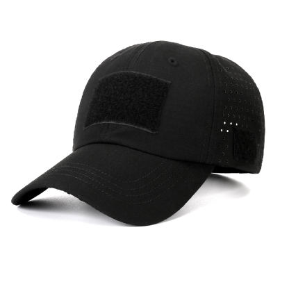 Tactical Baseball Cap with Patch — Breathable Ripstop Hat, Adjustable Fit, Hook & Loop Panels.