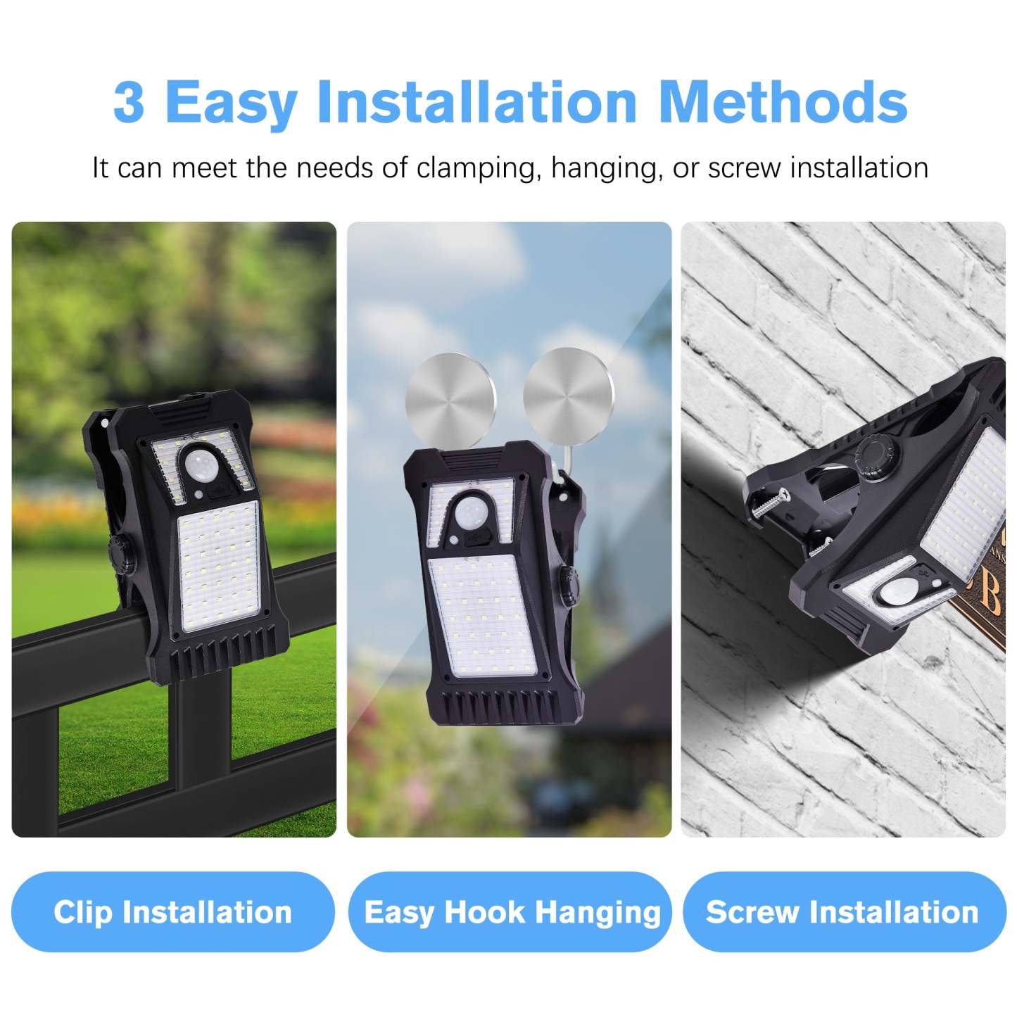 Portable Solar Clip Light