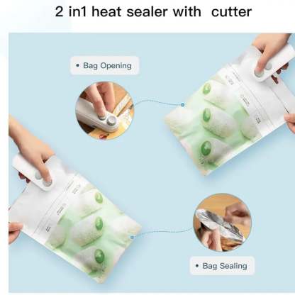 🔥✨2-in-1 Mini Snack Sealer | Rechargeable & Magnetic Freshness Keeper