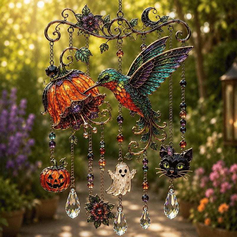 👻 Haunted Glow Ghost Wind Chime