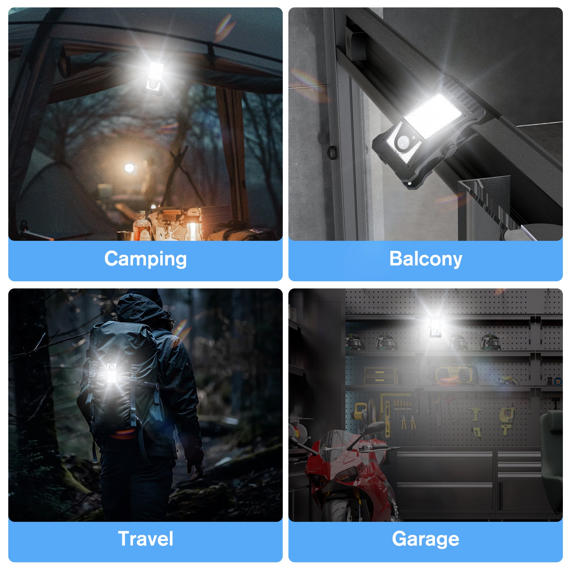 Portable Solar Clip Light