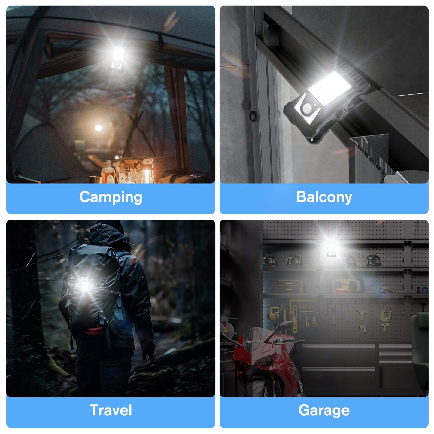 Portable Solar Clip Light