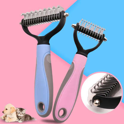 Pet Grooming Tool–Universal Double-Sided Detangling Comb for Dogs & Cats