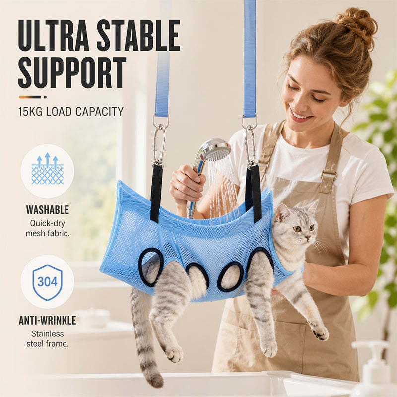 🎉 2026 Sale — Over 31,700 Sold!💞 2-in-1 Foldable Pet Grooming Bed – Practical 🐾