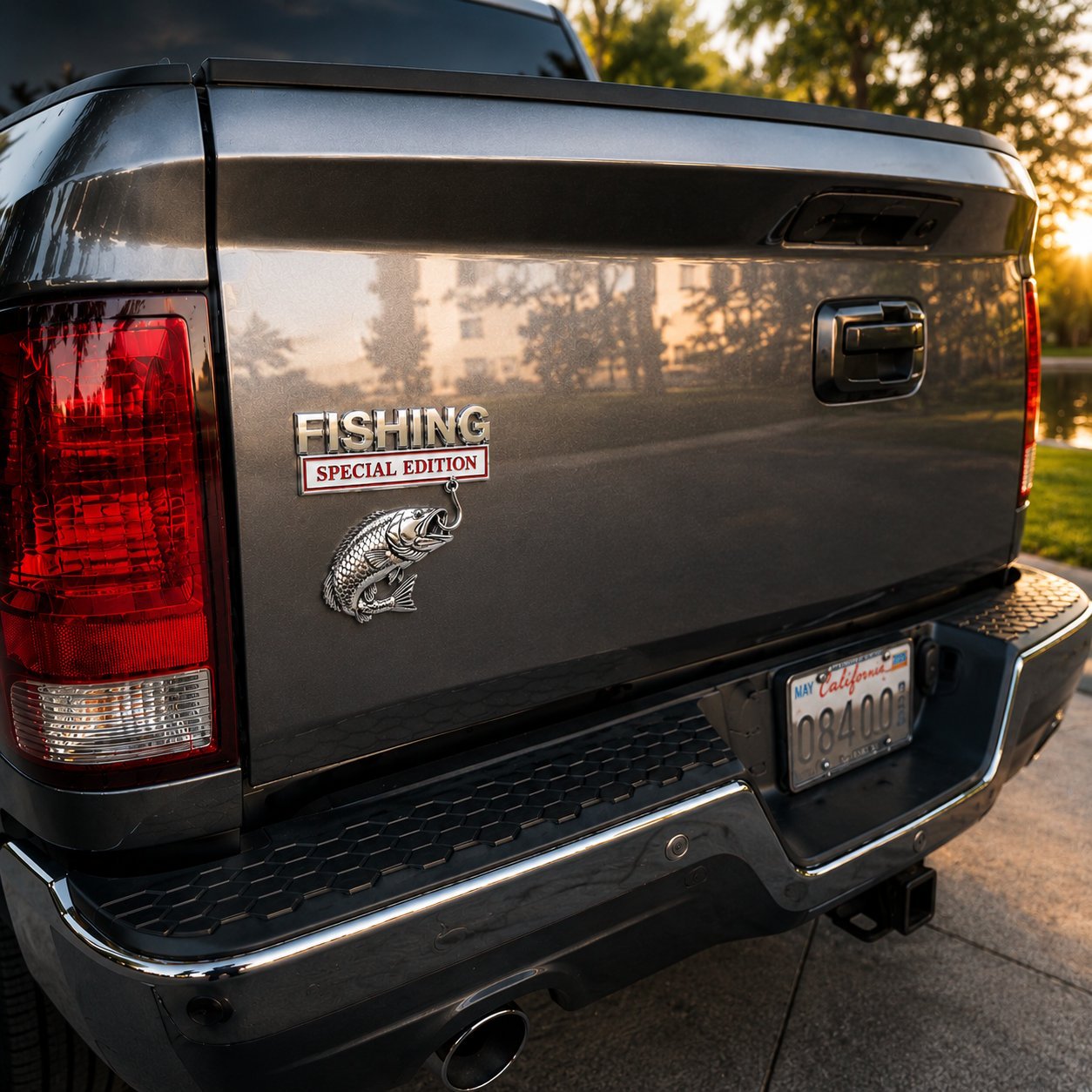 🔥 🎣 Fishing Special Edition Premium 3D Metal Vehicle Emblem Badge