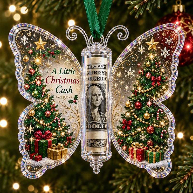 🎄Christmas Cash Gift Butterfly Ornament🦋 – Holiday Money Holder Keepsake💵✨