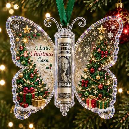 🎄Christmas Cash Gift Butterfly Ornament🦋 – Holiday Money Holder Keepsake💵✨