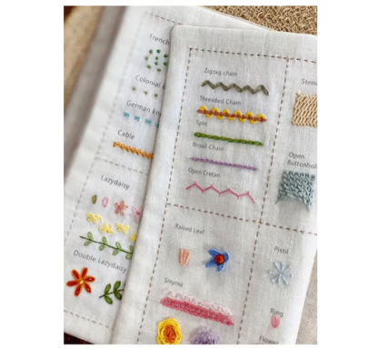 Stitch Book with 106 different stitches