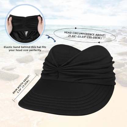 Women's UPF 50+ UV Protection Sun Visor Hat