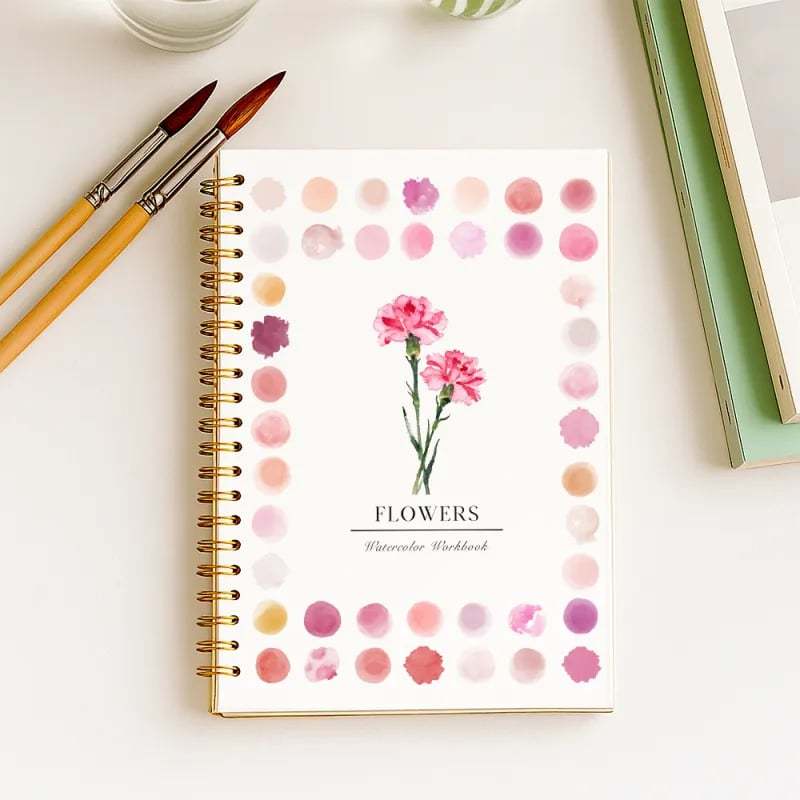 🔥NEW YEAR SALE 50% OFF 🖼️Beginner-Friendly💕 Watercolor Workbook