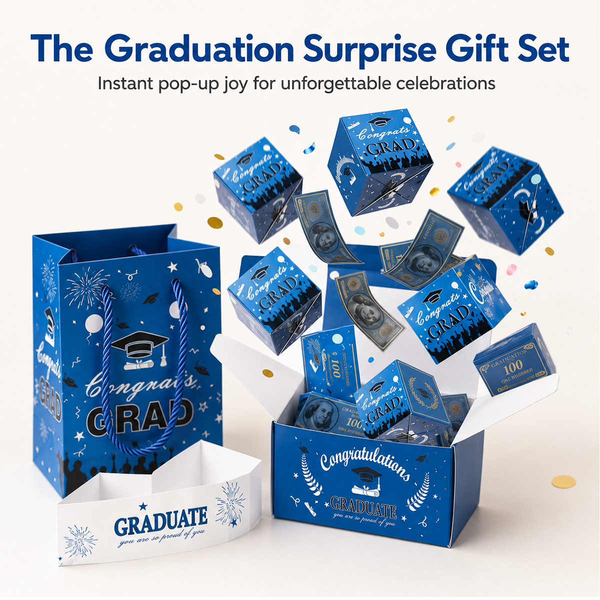 Surprise Pop-Up Gift Box for Graduation & Birthdays