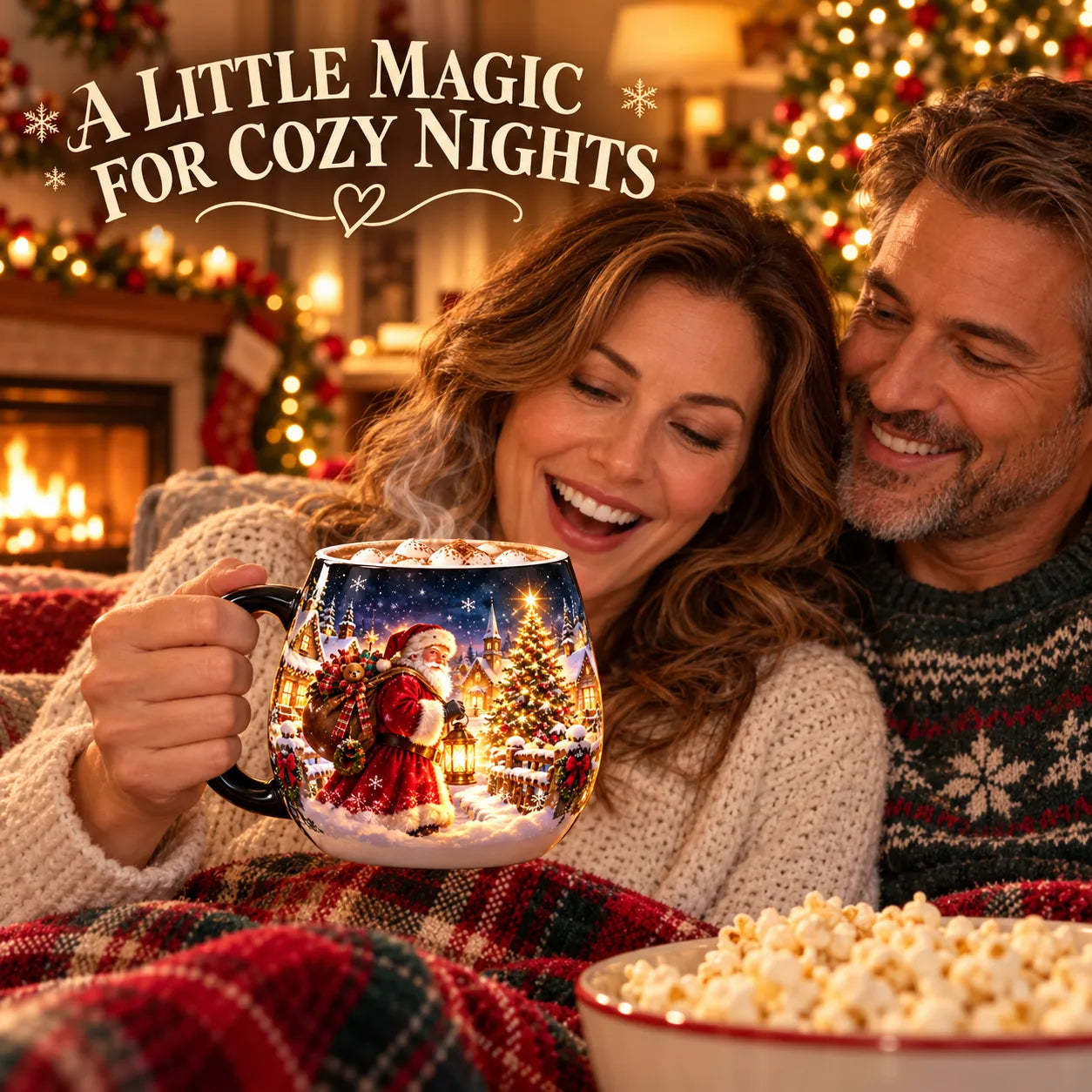 🎄 🎁Christmas Magic Color-changing Mug – Heat Reveal Holiday Gift