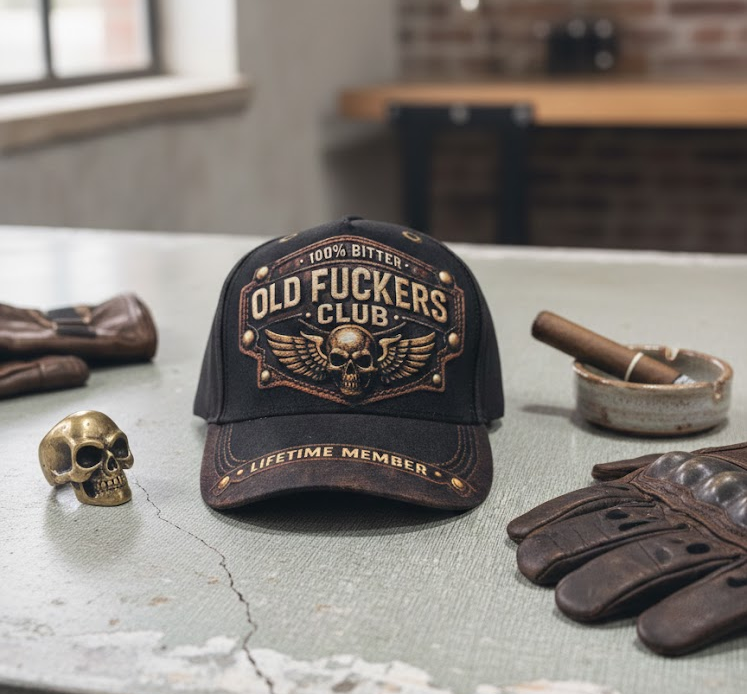 🏆Flash Sale 43% OFF - ❤️Old Fuckers Club-Printed Vintage Baseball Cap🎁