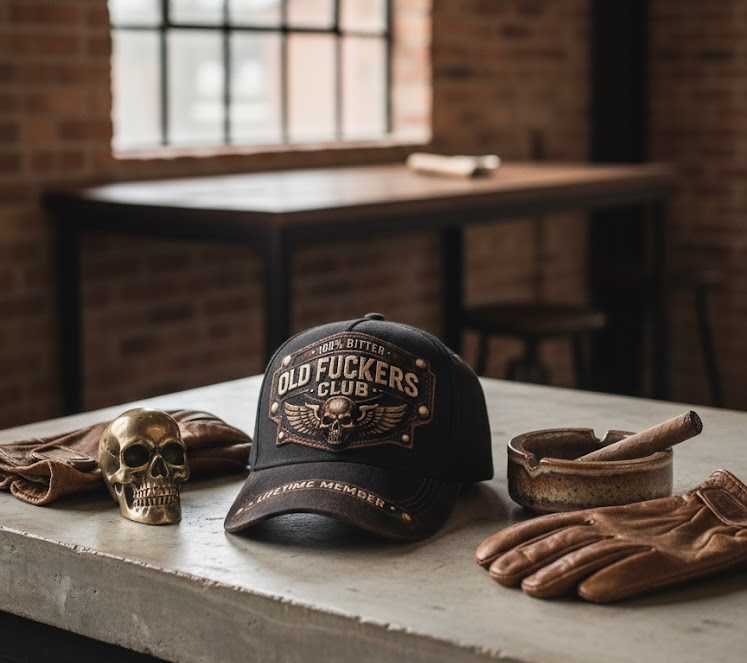 🏆Flash Sale 43% OFF - ❤️Old Fuckers Club-Printed Vintage Baseball Cap🎁