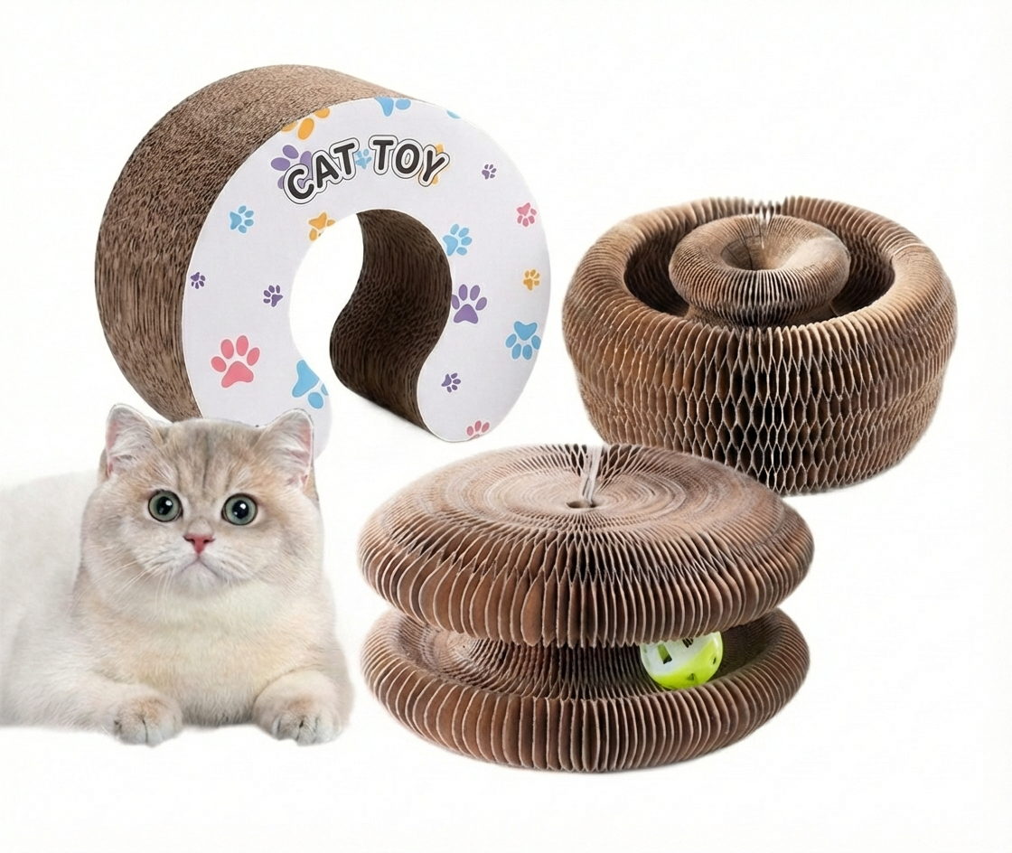 Magic Cat Scratch Organ Board Cat Toy – Fun Ball & Corrugated Claw Climbing Frame