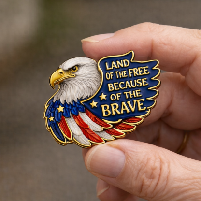 🦅USA Land of the Free Eagle Exquisite Brooch
