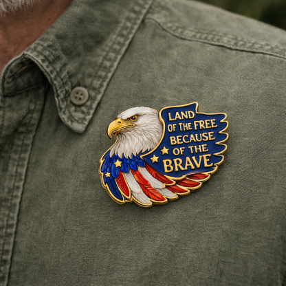 🦅USA Land of the Free Eagle Exquisite Brooch