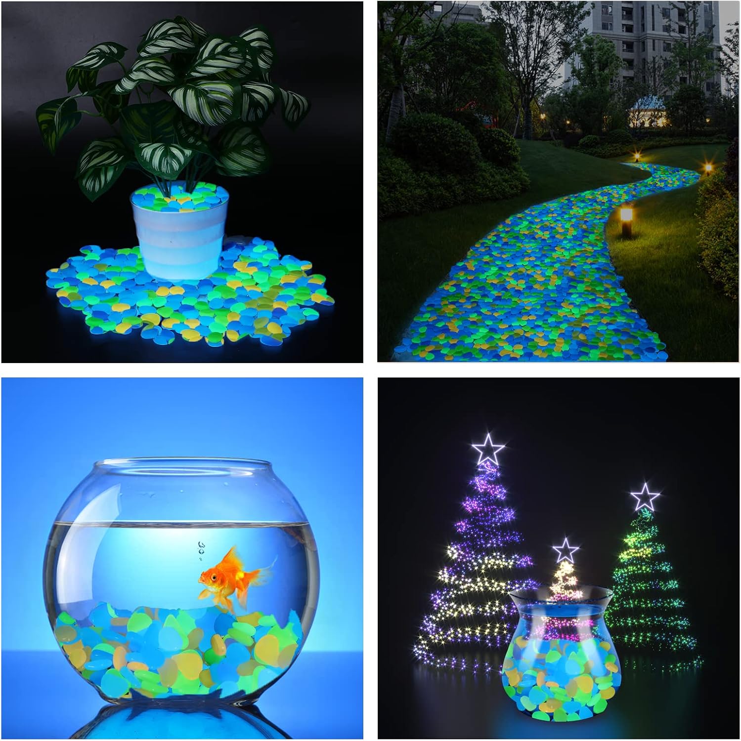 💥Flash Sale 50%OFF💥🌈Colorful Glow-in-the-Dark Garden Stones