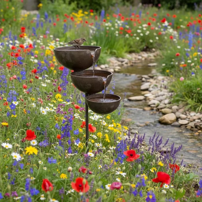 🔥Bring Life Back To Your Garden – Rain Catcher Bird Bath 🌿🐦