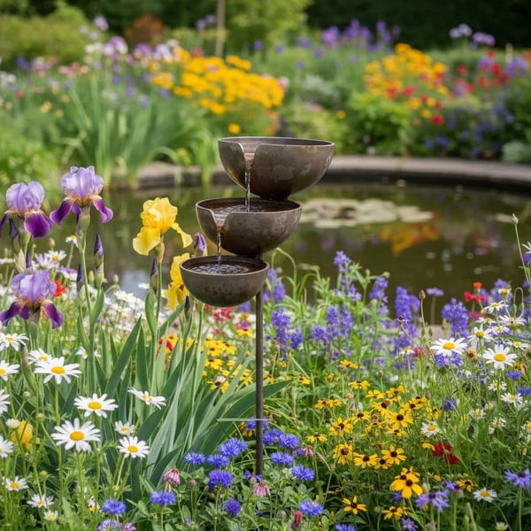 🔥Bring Life Back To Your Garden – Rain Catcher Bird Bath 🌿🐦
