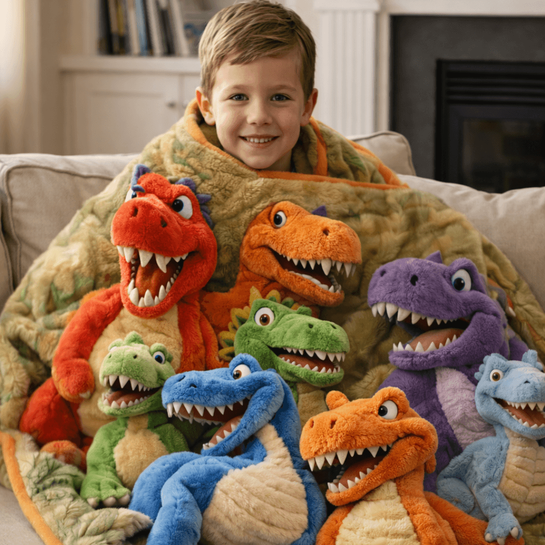 Dinosaur Flannel Blanket