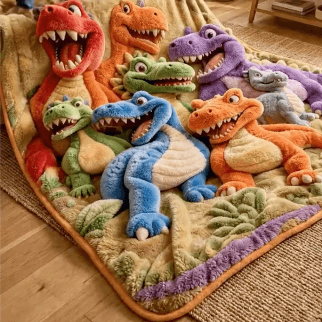 Dinosaur Flannel Blanket