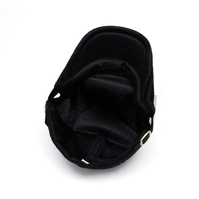 Men's Breathable Mesh Flat Cap – Adjustable Newsboy Ivy Beret Summer Hat