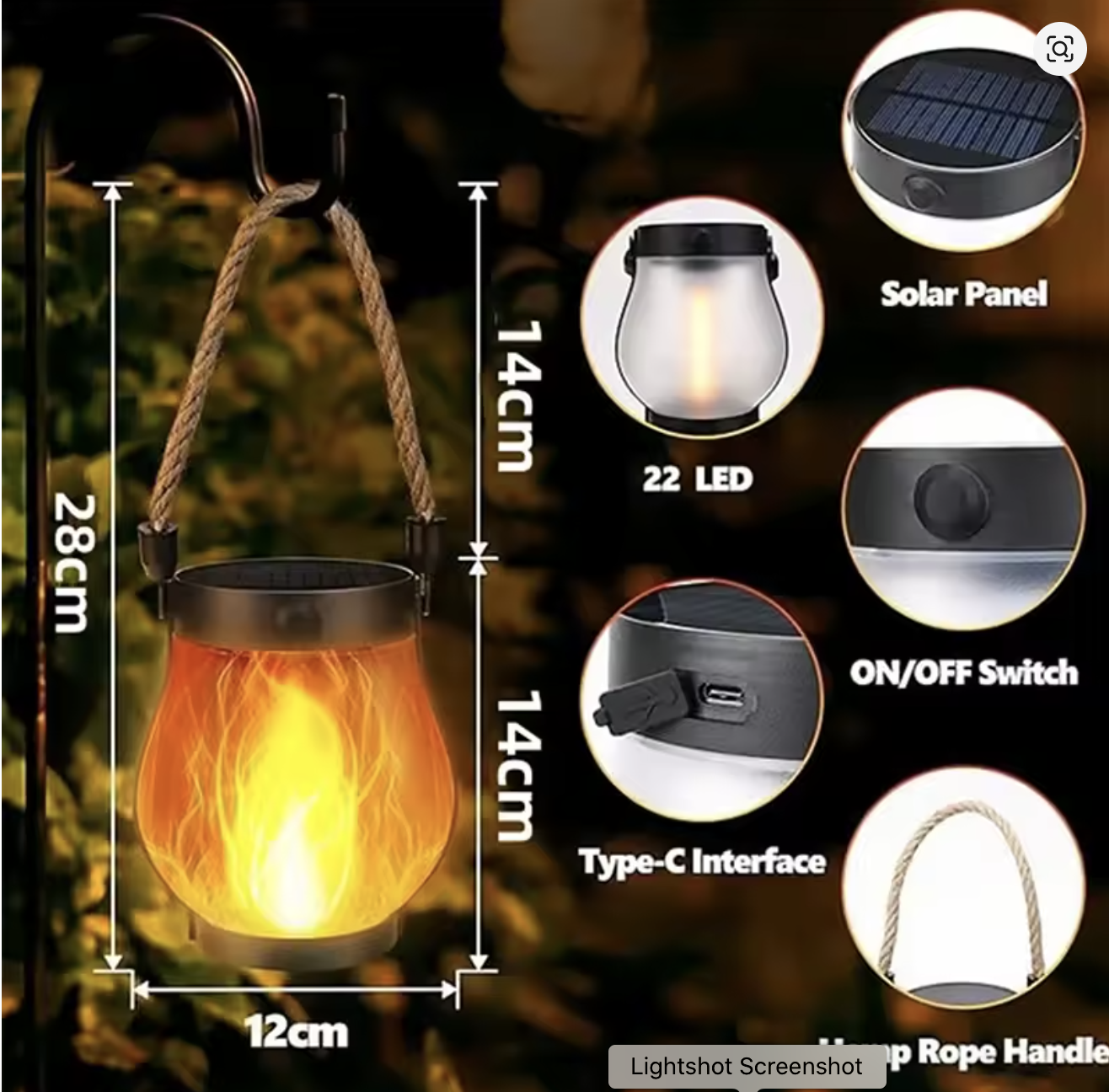🔥 Flash Sale Price | Glow in the Dark Solar Lantern