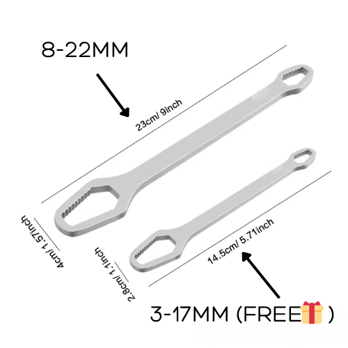 Universal Self-Tightening Wrench (8–22mm) – One Tool Replaces Your Entire Set 🔧