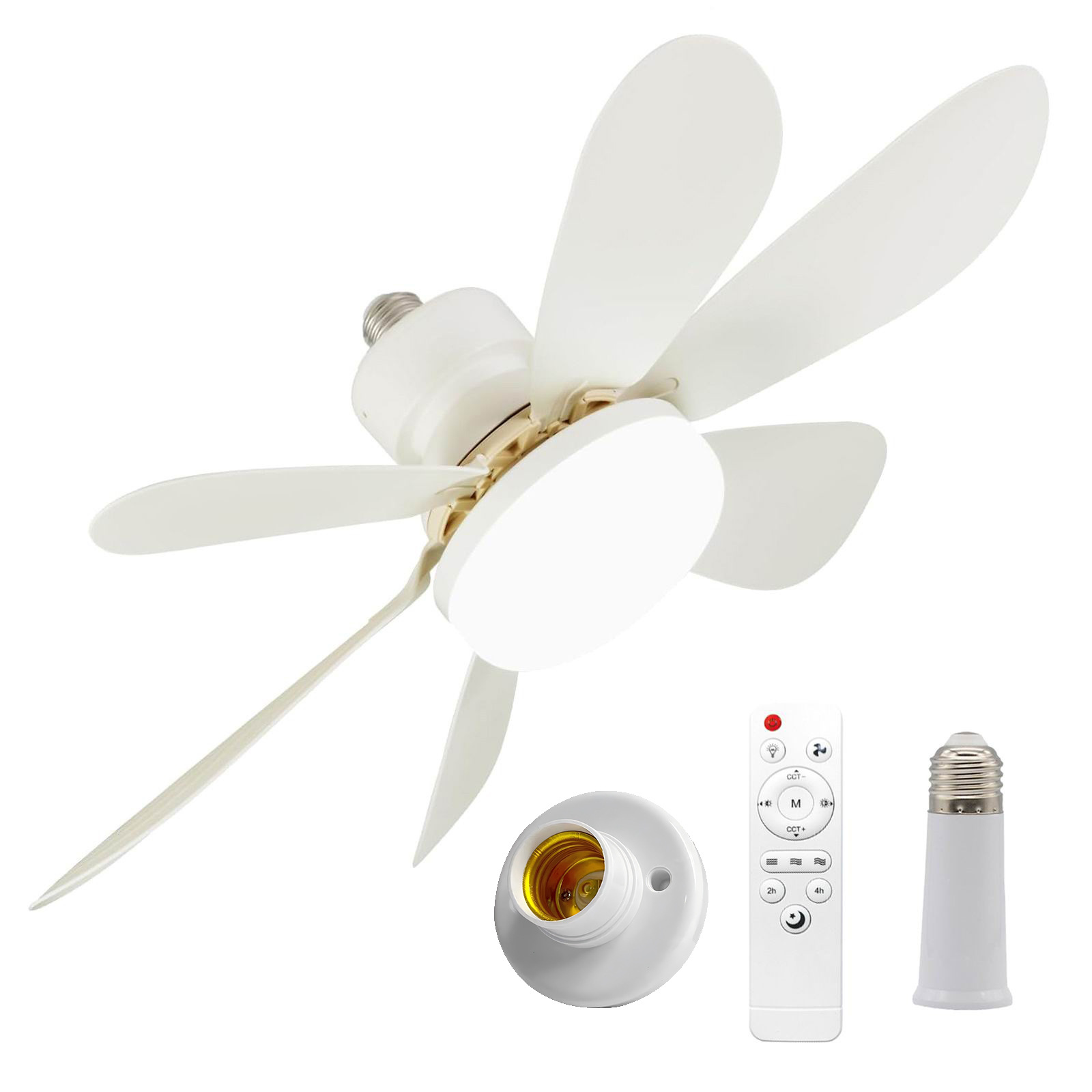🎁2-IN-1 PORTABLE CEILING FAN & LIGHT with Remote Control