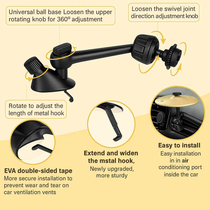 Mini Car Drum Cymbal - Groove on the Go!