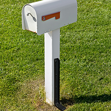 Fence Post Repair Anchor  for Repairing Broken Mailbox